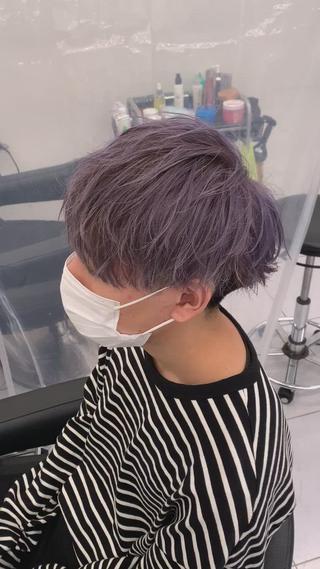 ショート カラー パーマ メンズ メンズパーマ特化 TAIGAのヘアスタイル