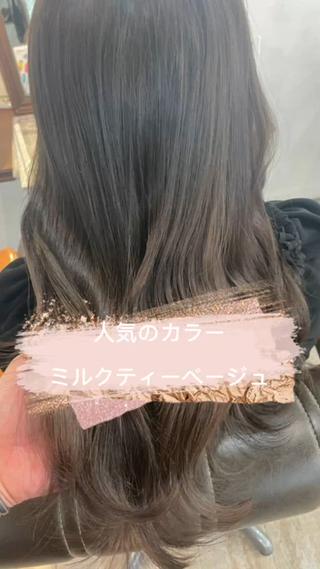 ロング レイヤー×縮毛矯正 中屋光貴のヘアスタイル