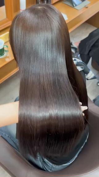 ロング カラー kana🎀 韓国風透明感カラーのヘアスタイル