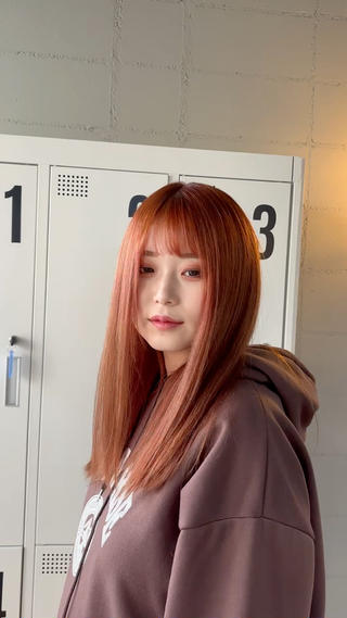オレンジカラー
ブリーチ込み 