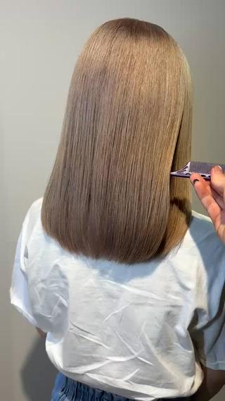 セミロング カラー 🦋ショートカット モデル紀輔🦋‪のヘアスタイル