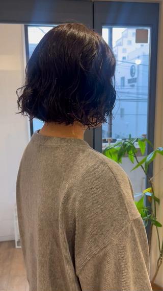 ニュアンスボブパーマ♡
緩く動くのが可愛いです