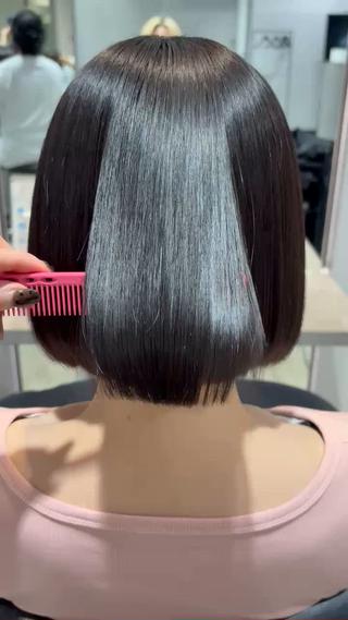 酸性ストレートとボブカット 