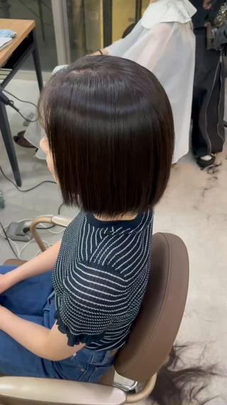 ショート ボブ×縮毛矯正 ryotaのヘアスタイル