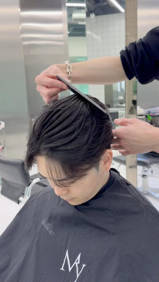 パーマ メンズ メンズパーマ/ メッシュ/宗形建哉のヘアスタイル