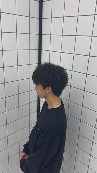 ショート パーマ メンズ メンズパーマ/ ハイトーン/宗形建哉のヘアスタイル