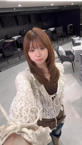 ワンカールで決まるレイヤーカット 