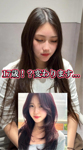 流行りのレイヤーカットで全体的に軽く