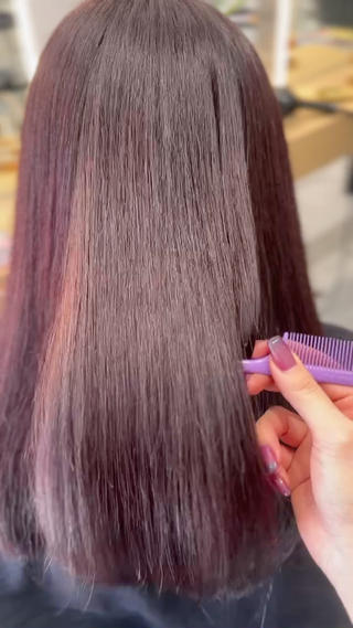 セミロング カラー nanami ¦髪質改善¦ブリーチのヘアスタイル