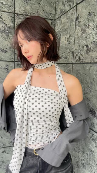 ショート カラー 小顔ボブ jilblanカホのヘアスタイル