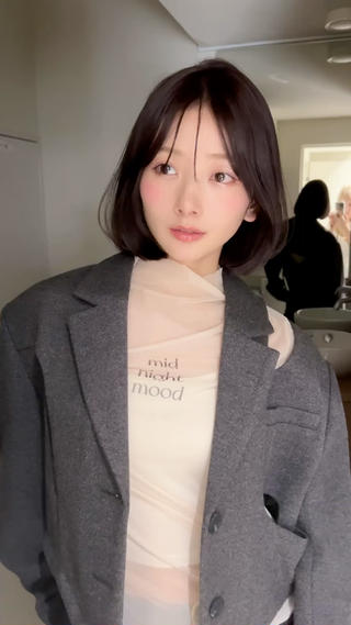 ショート カラー 小顔ボブ jilblanカホのヘアスタイル