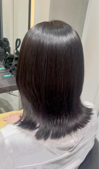ミディアム カラー うる艶カラー/ 縮毛矯正/nao💙のヘアスタイル