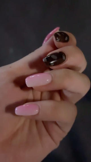 pink × brown