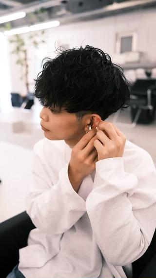 ショート 横井皓希 大須/メンズ/パーマのヘアスタイル