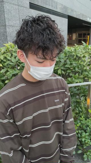 波巻きパーマ 