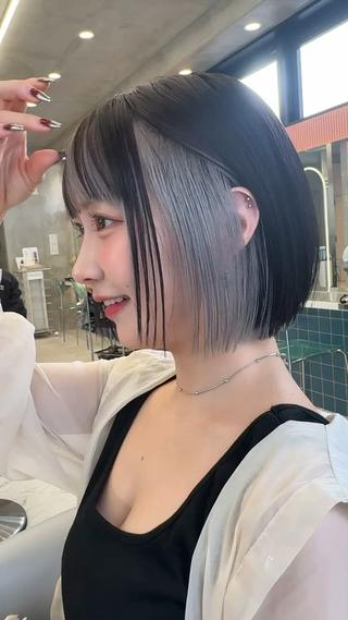 ミディアム カラー 🩷小川大輔🩷 ボブ/インナーカラーのヘアスタイル