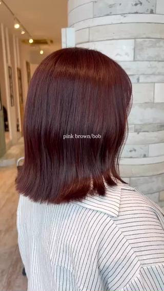 ミディアム 田中 千尋のヘアスタイル