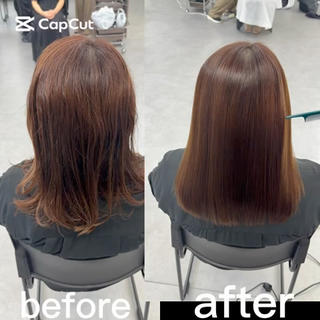 セミロング 三好 ふみやのヘアスタイル