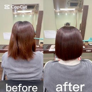 ミディアム 三好 ふみやのヘアスタイル