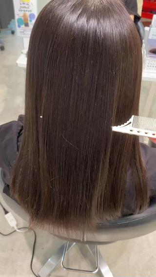 縮毛矯正
乾かしただけの動画です 