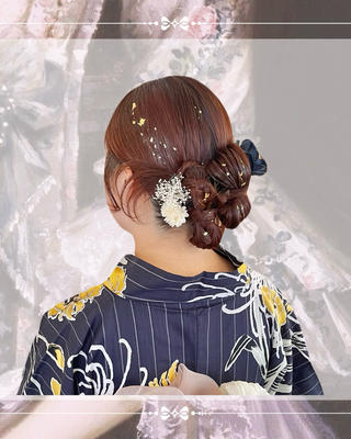 ヘアアレンジ ꧁꒰ঌ奈菜美໒꒱꧂ 箕面美容室のヘアスタイル