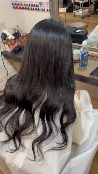 ロング きむえり/髪質改善 /うねり広がり改善のヘアスタイル