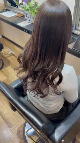 ロング きむえり/髪質改善 /うねり広がり改善のヘアスタイル