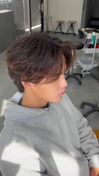 ミディアム パーマ メンズ noway セナのヘアスタイル