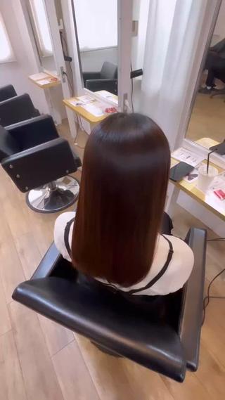 ロング 冨田 悠稀/ 髪質改善縮毛&カラーのヘアスタイル