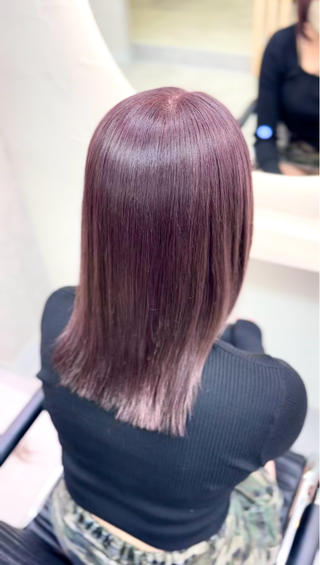 ミディアム カラー パーマ ヘアアレンジ Hz【ヘルツ】 masakiのヘアスタイル