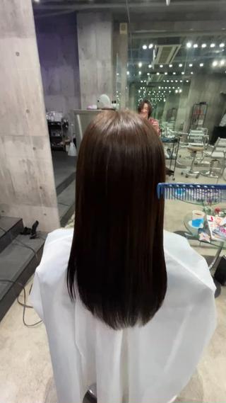 セミロング 朝ラク縮毛矯正 kiryuのヘアスタイル