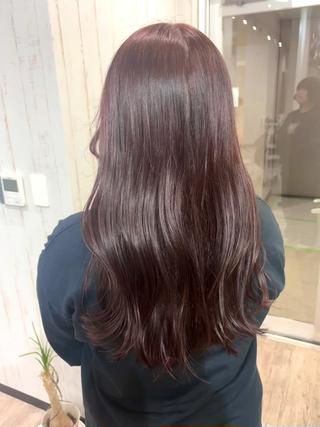 ロング カラー 桑原 由理のヘアスタイル