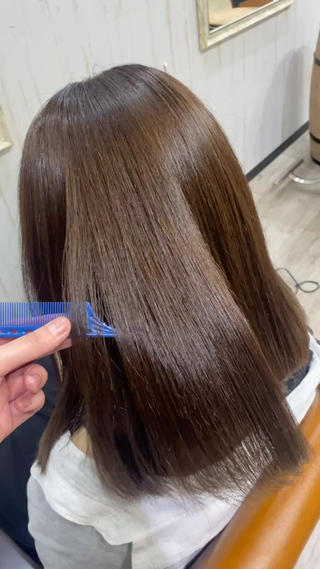 ミディアム カラー 桑原 由理のヘアスタイル