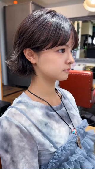 シースルーショート×ペールアイスグレージュ
【メテオカラートリートメント】