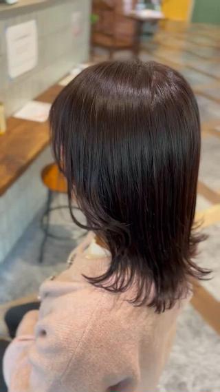 ミディアム カラー 韓国スタイル🇰🇷 annaのヘアスタイル