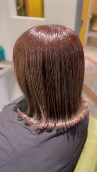 ミディアム カラー 韓国スタイル🇰🇷 annaのヘアスタイル