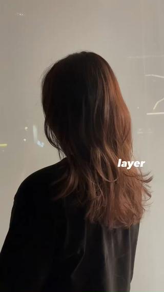 brown + layer
#レイヤー#レイヤーカット#顔周りレイヤー#