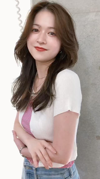 韓国ヘア×ベージュカラー