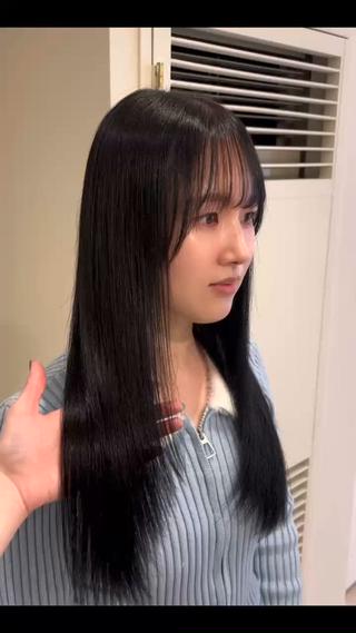 暗髪ブルーブラックで艶髪に!