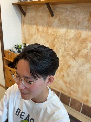メンズ 上𦚰 慶のヘアスタイル