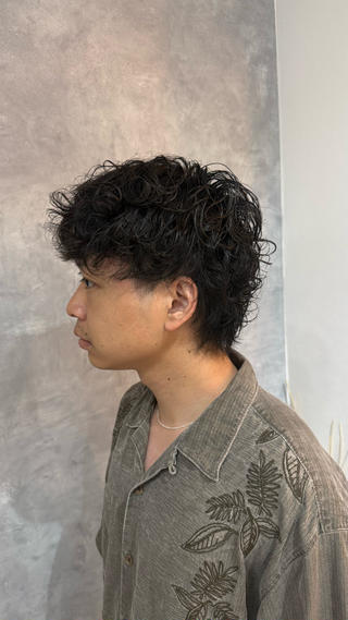ショート メンズ 藤沢メンズ特化/ツイ スパ/シャドウパーマのヘアスタイル