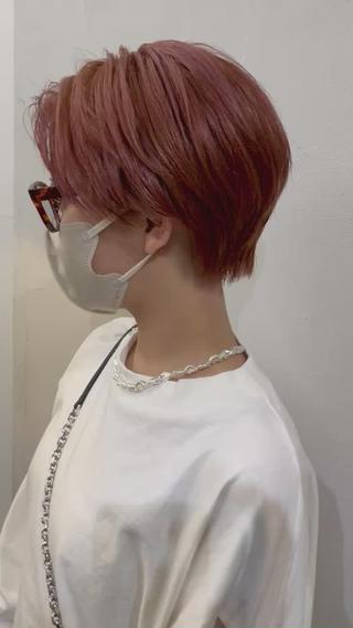 ショート カラー 千葉 郁也のヘアスタイル