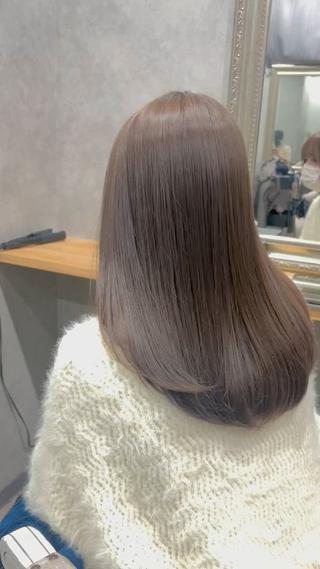 ミディアム 透明感カラー/ ブリーチ無し/RYOのヘアスタイル