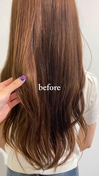 ロング ️🫧透明感カラー& 髪質改善🎀いさきのヘアスタイル