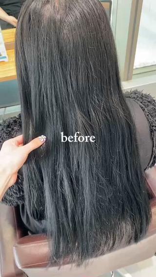 ロング ️🫧透明感カラー& 髪質改善🎀いさきのヘアスタイル