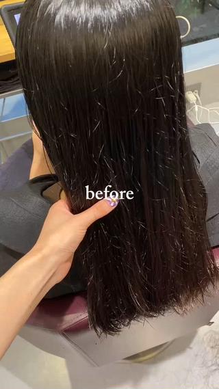 ロング ️🫧透明感カラー& 髪質改善🎀いさきのヘアスタイル