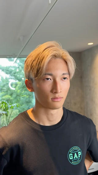 ショート カラー メンズ あずまりんの/メンズ /ブリーチ特化のヘアスタイル