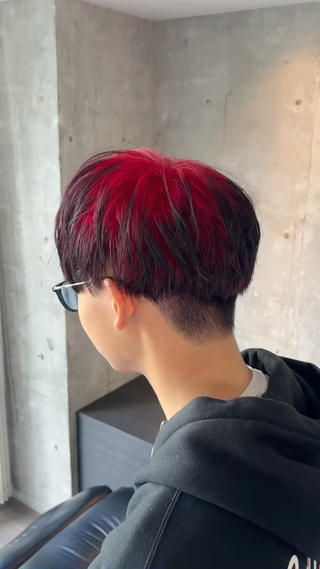 ショート カラー メンズ あずまりんの/メンズ /ブリーチ特化のヘアスタイル