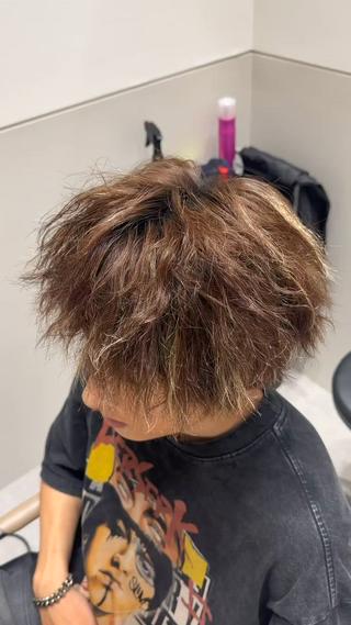 複雑履歴にパーマ 