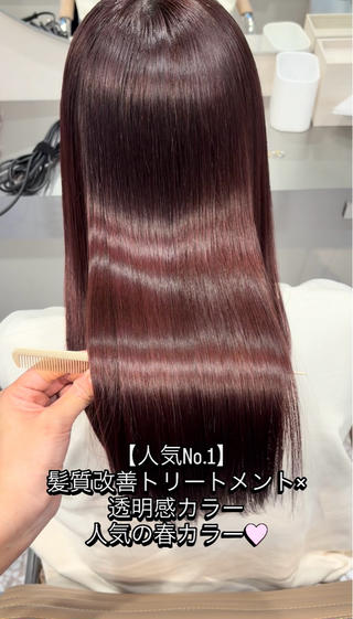 人気な春カラー
この艶を体験しませんか?